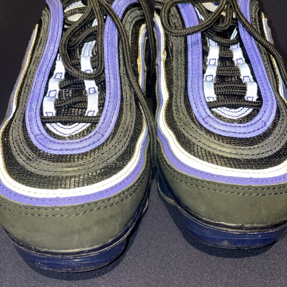Nike Air Vapormax 97 GS Persian Violet Black Size 4Y 5.5 Womens BV1153-001 EUC - Picture 4 of 9
